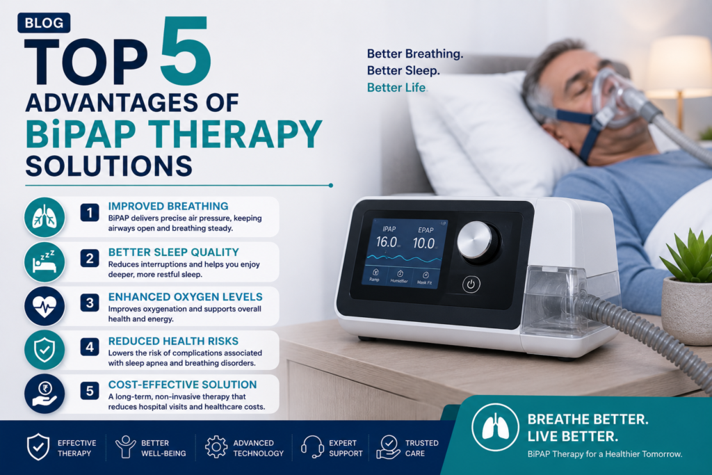 Top 5 Advantages Of BiPAP Therapy Solutions